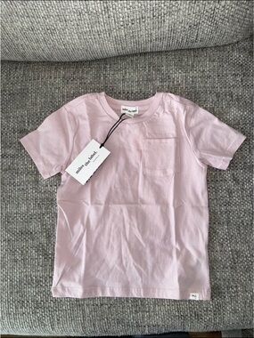 Miles The Label Kids' Short Sleeve Pocket Tee - Light Pink
